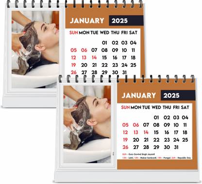 ESCAPER Hair Salon Desk Calendar 2025 – Organize Appointments & Boost Productivity 2025 Table Calendar