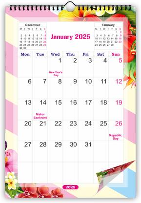 AccuPrints Wall calendar 2025 Wall Calendar
