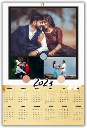 FLASHINGCLICK Customized Personalized Artistic Wall Hanging Calendar Model No MODELXRCLNDR 2023 Wall Calendar