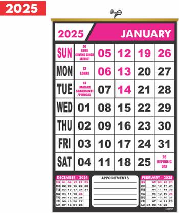 ESCAPER Expressive Artistry: Celebrate Every Moment with a Stylish WallCalendar 2025 Wall Calendar