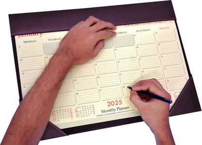 Vanquish Desk Pad 12 Monthly Schedule Planner Perfect Planning Organizing for Home Office 2023 Table Calendar