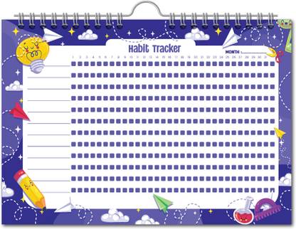Anbhudan Habit Tracking Wall Calender | Undated | 12 Sheets Undated Wall Calendar