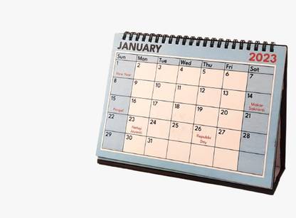 NATIONAL STATIONERY NS Desktop Calendar Planner 2023 with events stickers and sarcastic quotes 2023 Table Calendar