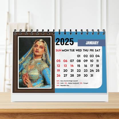 ESCAPER 2025 Bollywood Actress Calendar - Glamorous & Bold 2025 Table Calendar