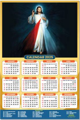 ESCAPER Jesus Calendar 2025: A Testament of Faith for Every Day 2025 Wall Calendar