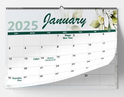 AccuPrints GLW wall 12 x 18 inch 2025 Wall Calendar