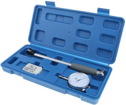 GoodsBazaar High precision 0.01mm 35-50 mm Dial Bore Gauge Set, 0.01mm Grad. Dial Bore Gauge Measurement Dial Indicator DTI Gauge Measuring Range: 35-50mm; Graduation: 0.01mm with Interchangeable Anvils Made of Stainless Steel For Measure Internal Dimensions of Work Pieces by Comparative Method Dial Caliper