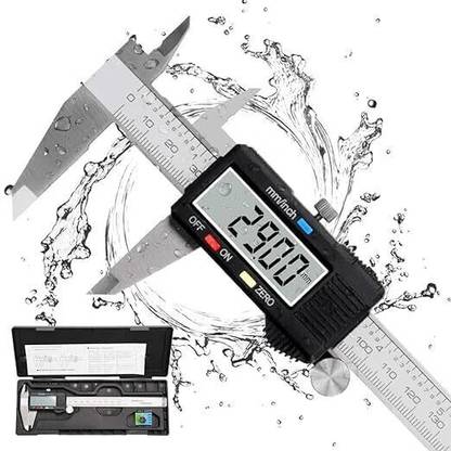 saikrupa 8 Inch/200mm Digital Caliper Vernier Micrometer Caliper Gauge Vernier Caliper with Large LCD Screen Stainless Steel Measuring Tool Digital Caliper