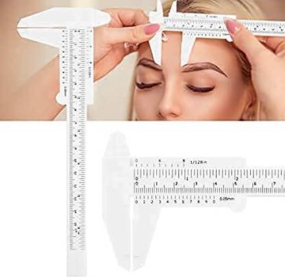 Bella Faccia Makeup Measure Ruler 150MM Vernier Caliper Sliding Measuring Device Measure Eyebrow Guide Ruler Vernier Caliper