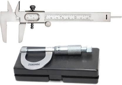 GoodsBazaar Labworld Vernier Caliper Depth Gauge for Measurement of Round Objects Nickel Vernier Caliper