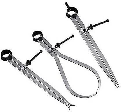 Implemental (6 Inch) Calliper Set, 3-Piece (Outside, Inside, Divider) Divider Caliper