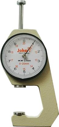KGN 0-20mm 0.1mm Dial Thickness Gauge Sheet Metal Leather Gem Jewelry Width Diameter JOHARI-20MM Dial Caliper