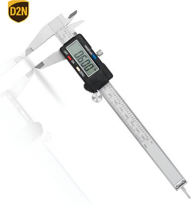 D2N Digital Vernier Caliper 150mm/6 Inch Steel LCD Display with mm/inch for ConversionIndustrial & DIY Use VC-0012 Digital Caliper