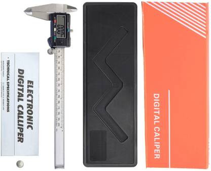 GoodsBazaar Aerospace 200mm 8inch Digital Caliper Steel Vernier Ruler Scale Electronic Depth Gauge 8" Digital Caliper