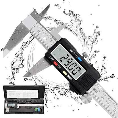 GoodsBazaar 8 Inch/200mm Digital Caliper Vernier Micrometer Caliper Gauge Vernier Caliper with Large LCD Screen Stainless Steel Measuring Tool Digital Caliper