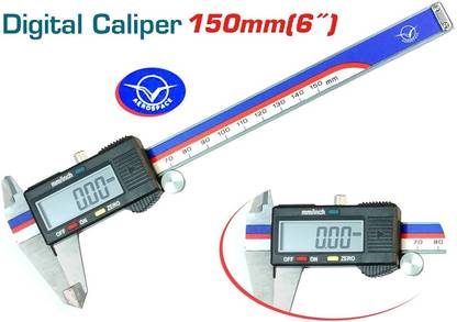 Divinext 0.01 mm 150 mm 6-inch Aerospace Stainless Steel Digimatic Vernier Caliper VC-01 Absolute Digital Digimatic Vernier Caliper Mitutoyo 500-196-20 150 mm 6 Inch Digital Caliper