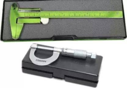 LabHouse calliper 12.5 cm+screw gauge Vernier caliper micrometer screw gauge slide caliper 15 cm long 12.5cm. Vernier Caliper