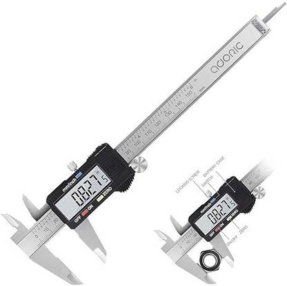 Betlex Digital Caliper, Electronic Digital Caliper Stainless Steel Body with Large LCD Digital Caliper Digital Caliper