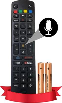 VEYRON Compatible JIO Fiber Set-top Box Remote with Voice Function and 2 AAA Batteries|  Camera Remote Control