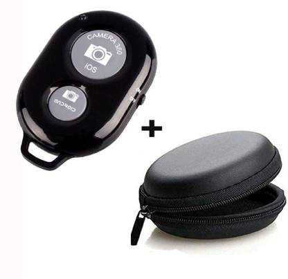 KSD Portable Remote Controller for Click Selfies Photo Bluetooth +Carry Pouch Camera Remote Control