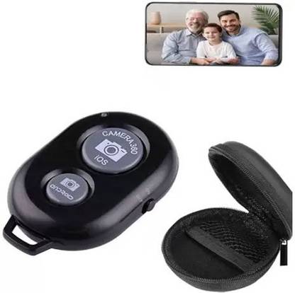 SOJUBA BT Shutter Selfie Remote Control for iOS & Android Phones With Mini Case Pouch  Camera Remote Control