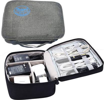 MVPRO Electronics Accessories Organizer Bag, Universal Carry Travel Gadget Bag for Cables, Plug and More.  Camera Bag