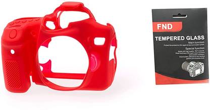 FND Silicone Protective Camera Case Cover for EOS 70D Silicone Cover with Protector  Camera Bag
