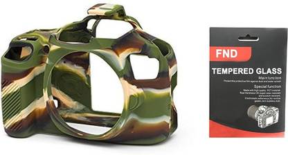 FND Silicone Protective Camera Case Cover with Protector Scratch Proof for EOS 2000D  Camera Bag