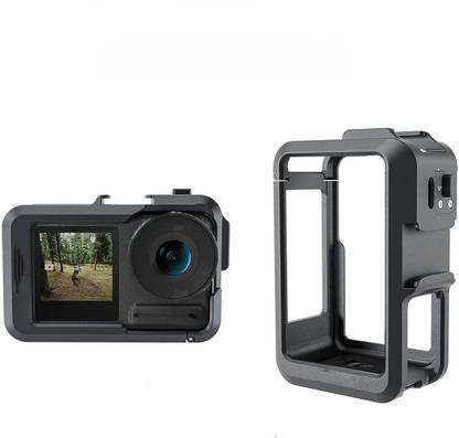 Telesin Aluminium Alloy Frame Case DJI Action3 Metal Cage Quick Release Mount Cold Shoe Protective Case for DJI OSMO Action 3  Camera Bag