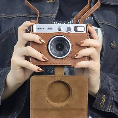 Zenko Mini Evo Case for Fujifilm Instax Mini Evo Instant Camera (brown)  Camera Bag