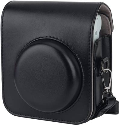 Zikkon Instax Mini 12 Black Protective Camera Case PU Leather Carrying  Camera Bag