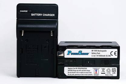 Power Smart NP-F970 Battery + NP-F970 NP-F930 NP-F950 NP-F960 Charger for Sony MVC-CD1000  Camera Battery Charger