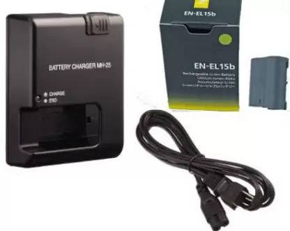 DIGICLAMBO Combo of MH-25 camera chargerEN-EL-15B battery litium-Ion For nikon  Camera Battery Charger