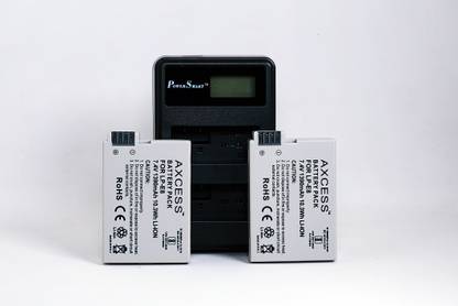 Axcess LP-E8 (2- No.s) Battery and LCD Dual USB Charger for Canon EOS 700D Digital  Camera Battery Charger