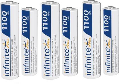 Envie 1100mAh Ni-MH AAA High Capacity Rechargeable Battery Ready to Use (Pack of 6)  Camera Battery Charger