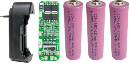 eronic LithiumBatteryChargerwith3 pcs Lithium Batteries2000mah/3.7v with1 pcs BMS  Camera Battery Charger