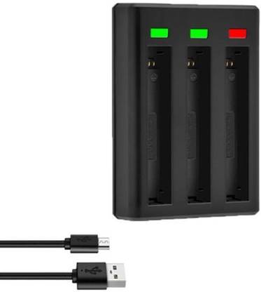 Power Smart Battery Charger 3-Channel USB Battery Quick Charger for Insta360 ONE X2 Action  Camera Battery Charger