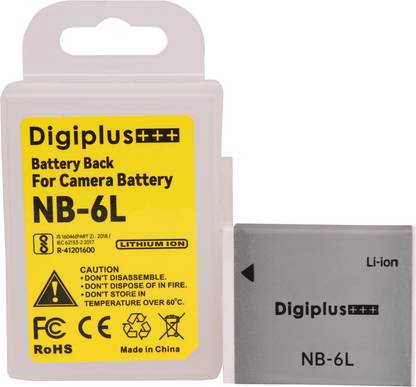 DIGICLIMBER NB-6L Camera Battery (1600 mAh) Voltage 4.2V For Can- Equal to the original  Camera Battery Charger