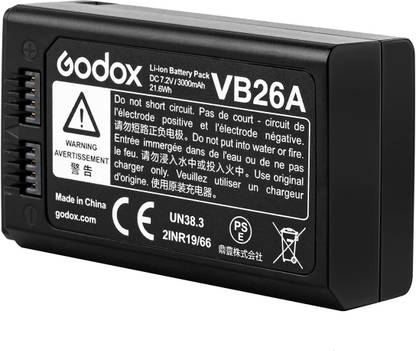 गोडॉक्स VB26 Battery for V1 V860III V1 PRO AD100 PRO कैमरा बैटरी चार्जर