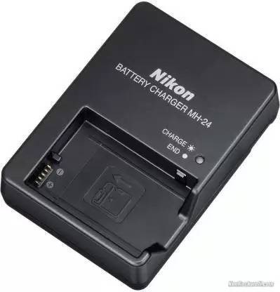 DIGICLAMBO MH-24 original charger with cable for Nikon D3100 DSLR, D5100 DSLR, and P7000  Camera Battery Charger