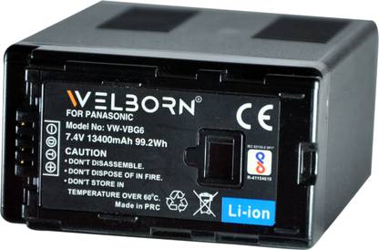 WELBORN Battery for Panasonic AG-AC160A, AG-AC160, Camcorder Replacement  Camera Battery Charger