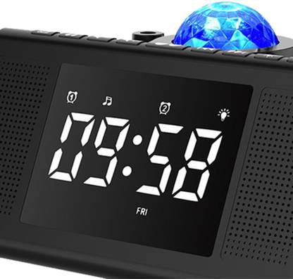 Lyla Smart Digital Alarm Clock Bluetooth Speaker Remote Control for Bedroom Home  Camera Battery Charger