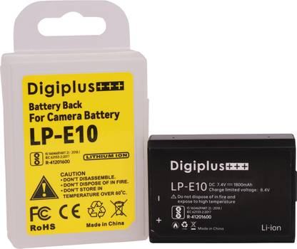 DIGICLIMBER LP-E10 Camera Battery(1800mAh) Cano-n EOS T3,T5,T6,1100D,1200D,1300D,1500D,3000D  Camera Battery Charger