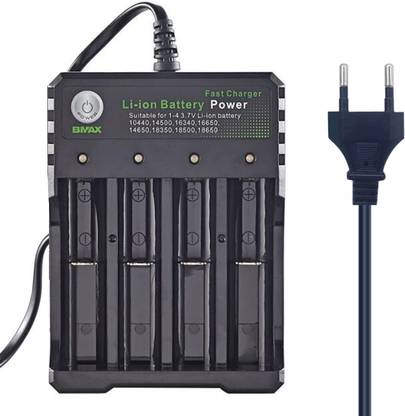 Verilux 18650 Battery Charger 4 Bay Fast Charge, for 3.7V Li-ion TR IMR 10440 14500 1665  Camera Battery Charger