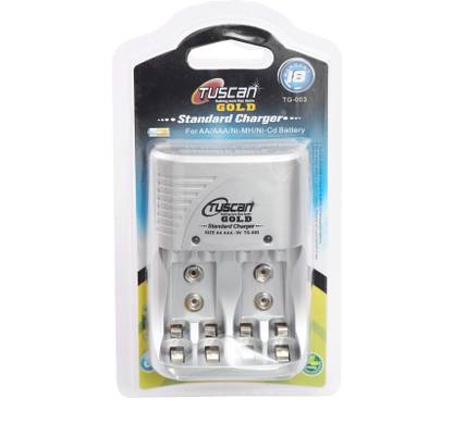 TUSCan TG003 BATTERY CHARGER FOR AA/AAA/9V Ni-MH/Ni-Cd BATTERIES  Camera Battery Charger
