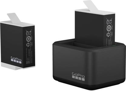 GoPro Dual Battery Charger + Enduro Battery for Hero 10, Hero 11 & Hero 12  Camera Battery Charger