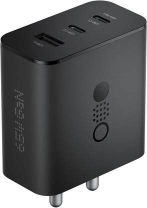 CMF BY NOTHlNG 65 W GaN 3 A 3 Port Mobile Charger  Camera Battery Charger
