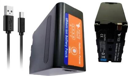 FOTOPOWER NP-F990 USB Lithium-Ion Rechargeable Video Camera Battery 7.4v 12000mAH  Camera Battery Charger