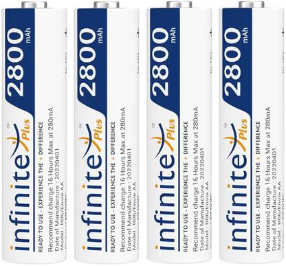 Envie 2800mAh Ni-MH AA High Capacity Rechargeable Battery Ready to Use (Pack of 4)  Camera Battery Charger