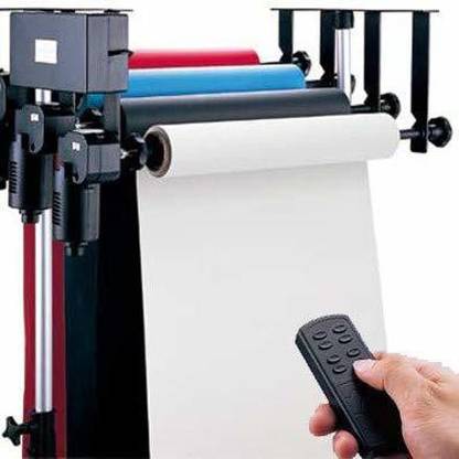 VTS 3 Rollers Electric Motorized Background Support System with Wireless Remote Film Roll